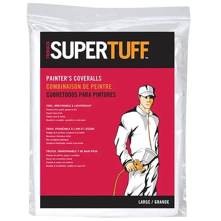 Trimaco Disposable Coveralls, Collared, 1 PR 9903